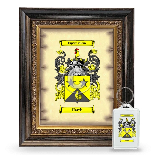 Harth Framed Coat of Arms and Keychain - Heirloom