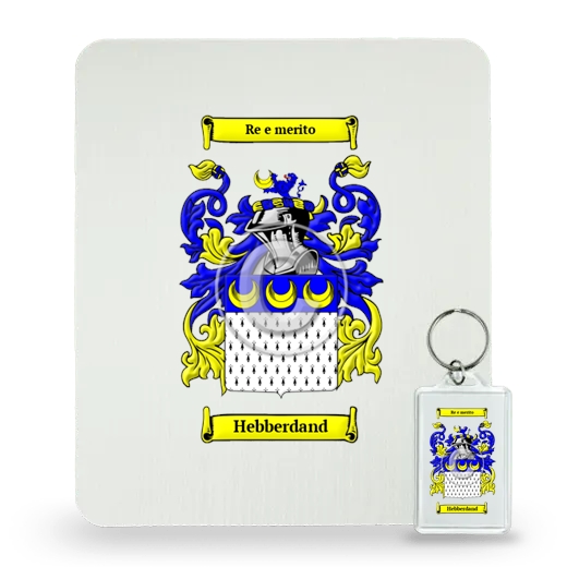 Hebberdand Mouse Pad and Keychain Combo Package