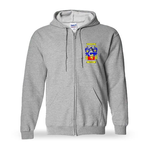 Heighbroe Unisex Coat of Arms Zip Sweatshirt