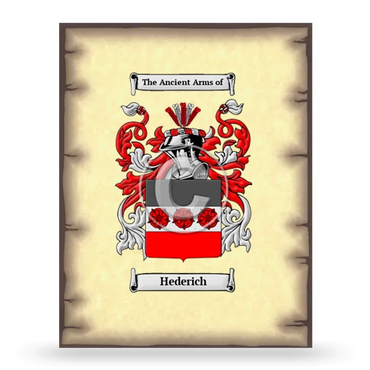 Hederich Coat of Arms Print