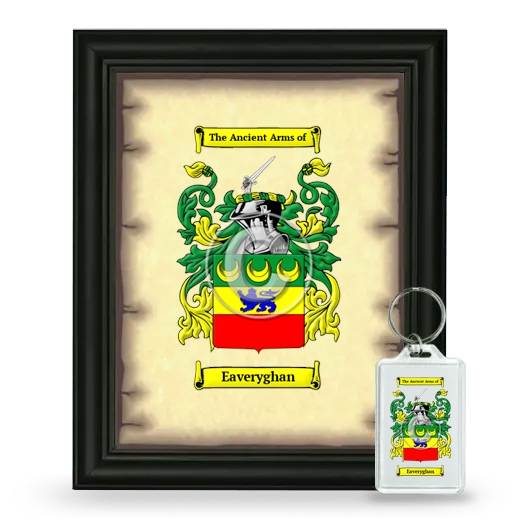 Eaveryghan Framed Coat of Arms and Keychain - Black