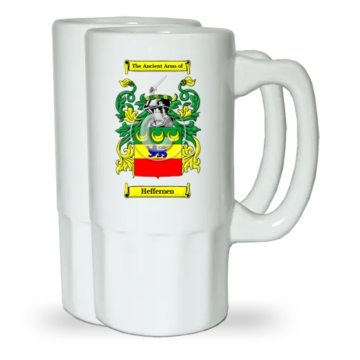 Heffernen Pair of Beer Steins