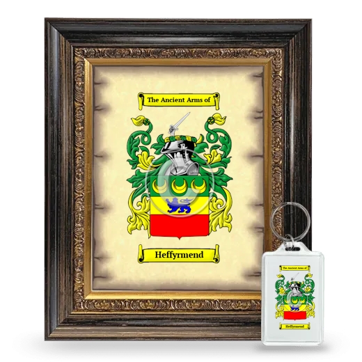 Heffyrmend Framed Coat of Arms and Keychain - Heirloom