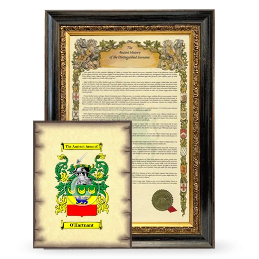 O'Hartnant Framed History and Coat of Arms Print - Heirloom