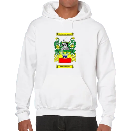 O'Hefferyn Unisex Coat of Arms Hooded Sweatshirt