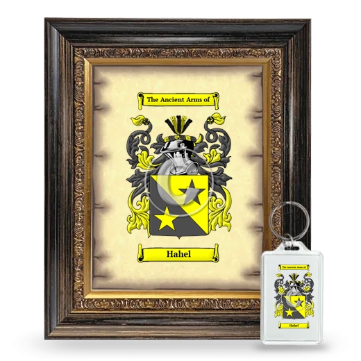 Hahel Framed Coat of Arms and Keychain - Heirloom