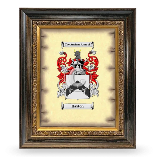 Hayton Coat of Arms Framed - Heirloom