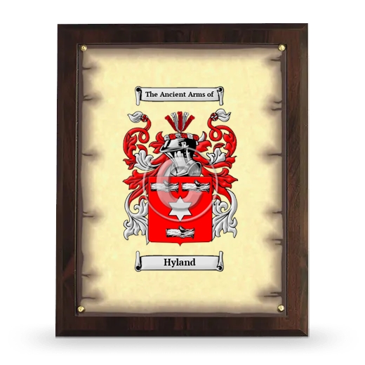 Hyland Coat of Arms Plaque
