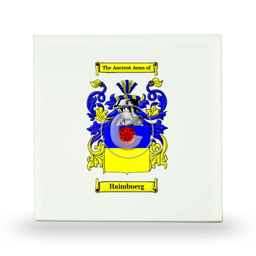 Haimbuerg Small Ceramic Tile with Coat of Arms