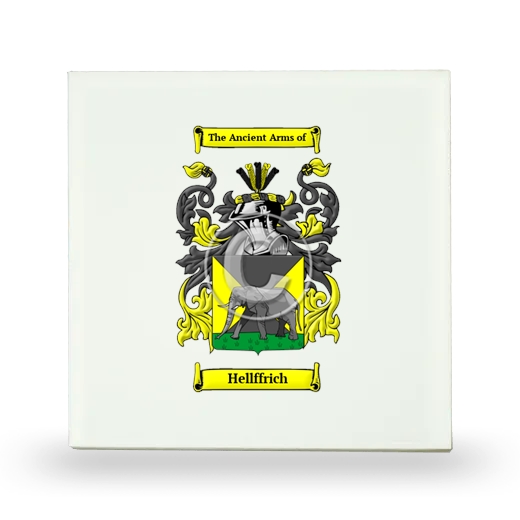 Hellffrich Small Ceramic Tile with Coat of Arms