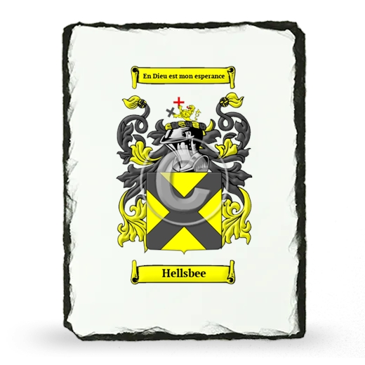 Hellsbee Coat of Arms Slate