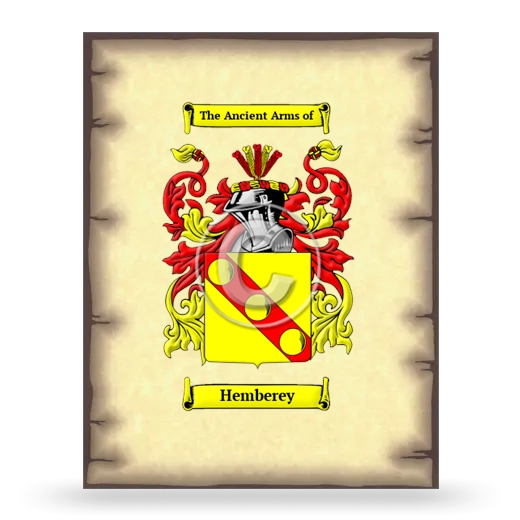 Hemberey Coat of Arms Print