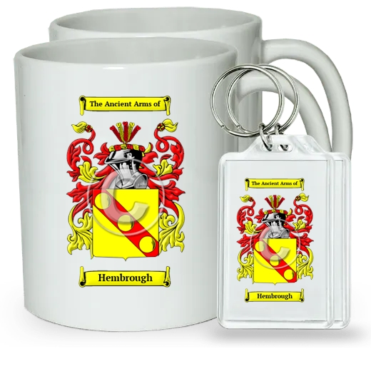 Hembrough Pair of Coffee Mugs and Pair of Keychains