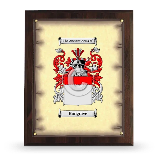 Hangrave Coat of Arms Plaque