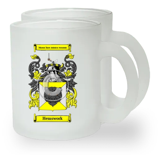 Hemswork Pair of Frosted Glass Mugs