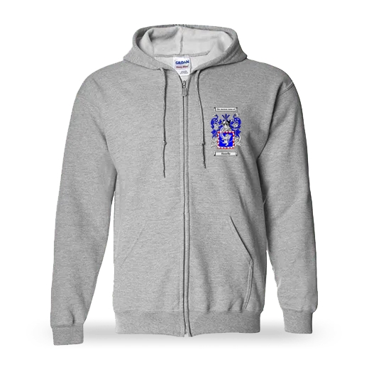 Hanelly Unisex Coat of Arms Zip Sweatshirt