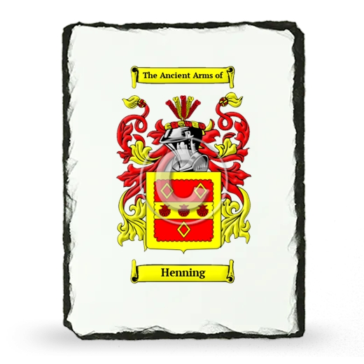 Henning Coat of Arms Slate