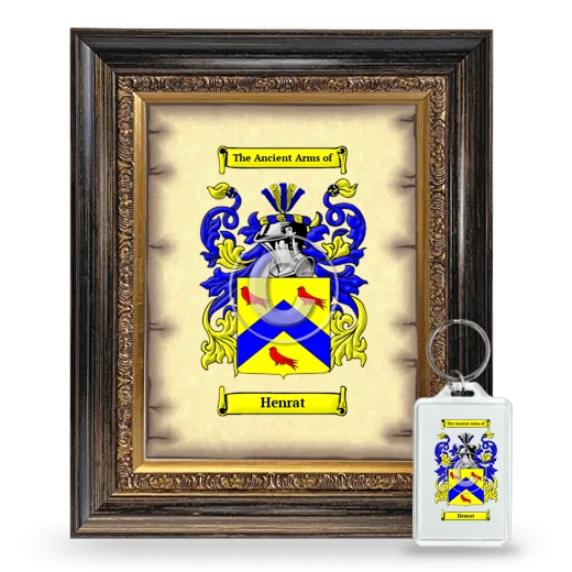 Henrat Framed Coat of Arms and Keychain - Heirloom