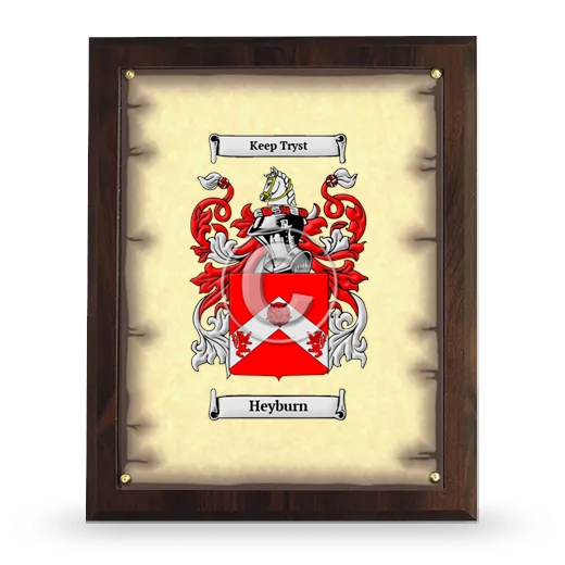 Heyburn Coat of Arms Plaque