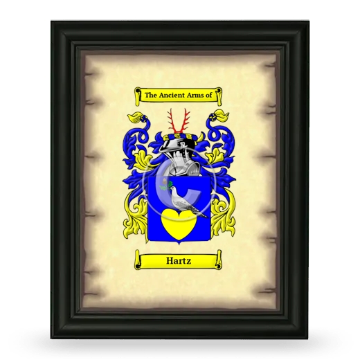 Hartz Coat of Arms Framed - Black