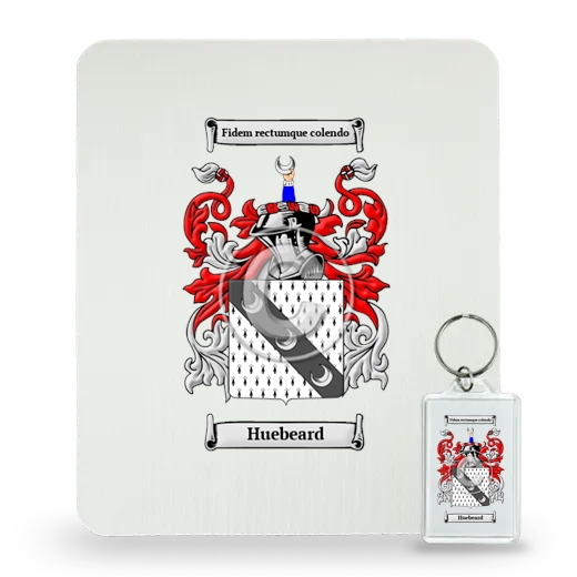 Huebeard Mouse Pad and Keychain Combo Package