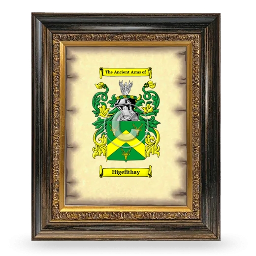 Higefithay Coat of Arms Framed - Heirloom