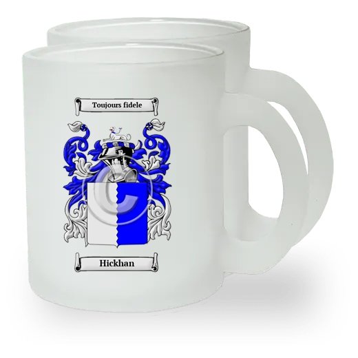 Hickhan Pair of Frosted Glass Mugs