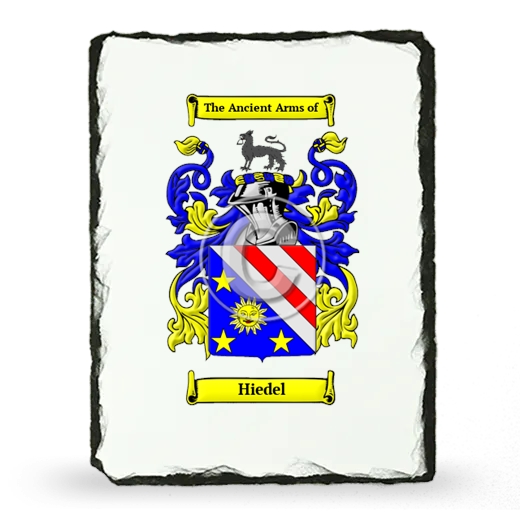 Hiedel Coat of Arms Slate