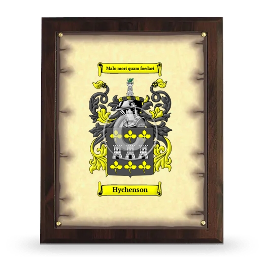 Hychenson Coat of Arms Plaque