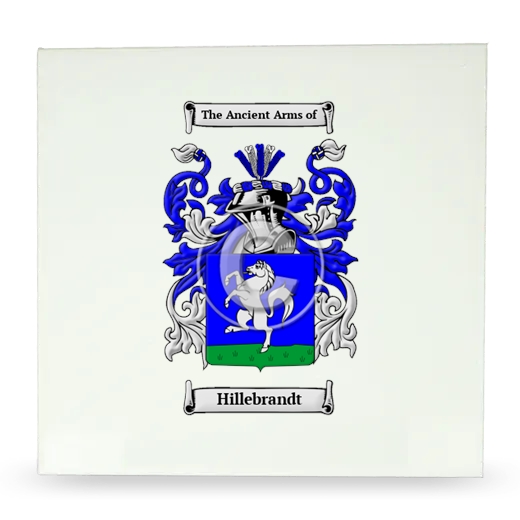 Hillebrandt Large Ceramic Tile with Coat of Arms