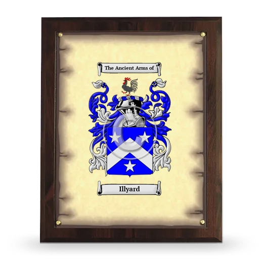 Illyard Coat of Arms Plaque