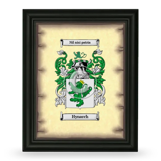 Hynarch Coat of Arms Framed - Black