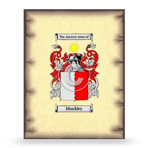 Hinckley Coat of Arms Print