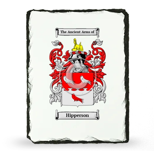 Hipperson Coat of Arms Slate