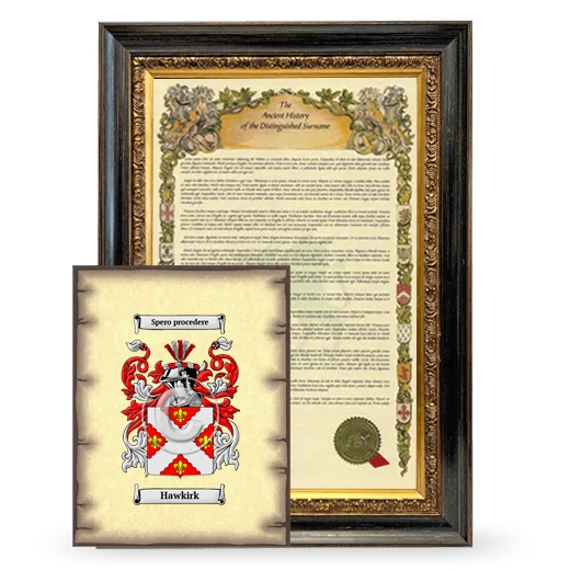 Hawkirk Framed History and Coat of Arms Print - Heirloom