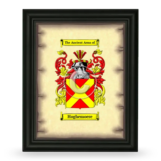 Hoghemoere Coat of Arms Framed - Black