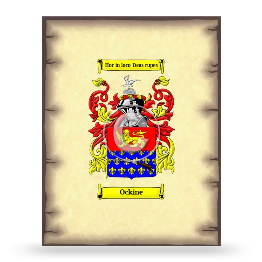 Ockine Coat of Arms Print