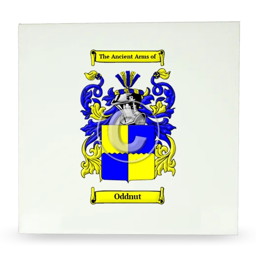 Oddnut Large Ceramic Tile with Coat of Arms