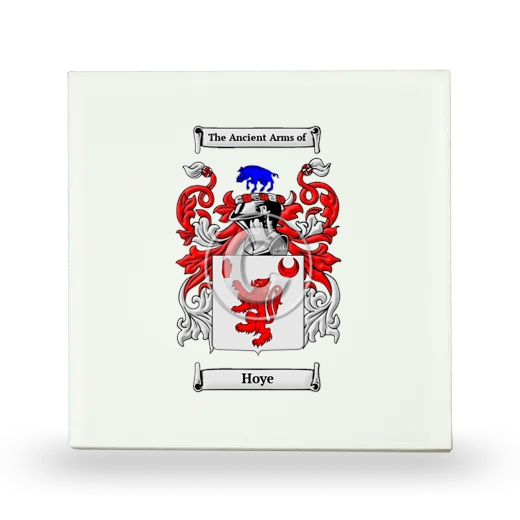 Hoye Small Ceramic Tile with Coat of Arms