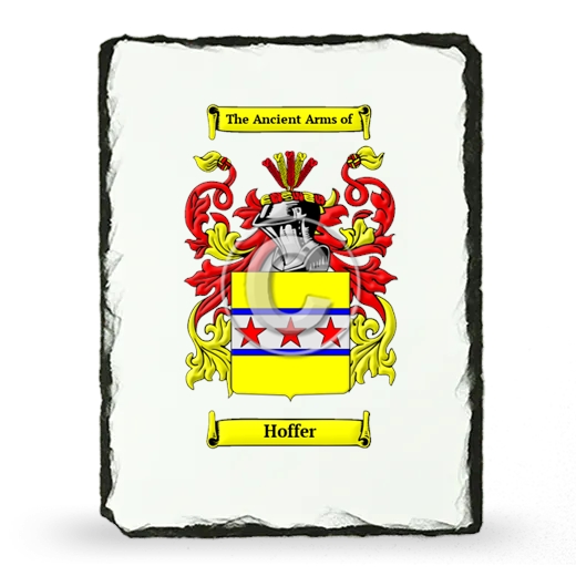 Hoffer Coat of Arms Slate