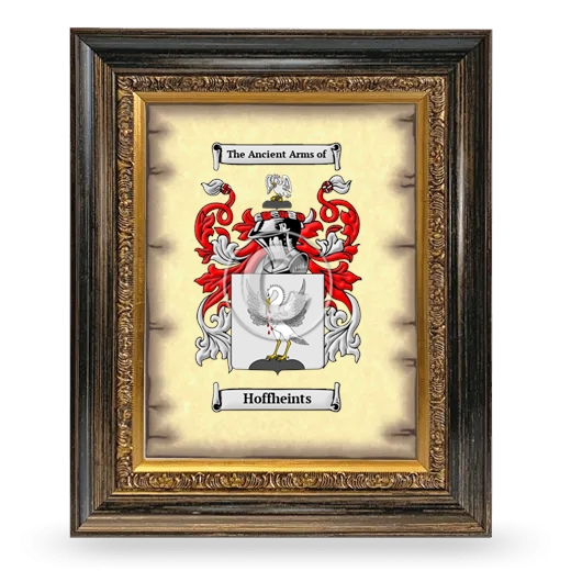 Hoffheints Coat of Arms Framed - Heirloom