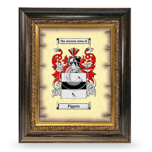 Pigpen Coat of Arms Framed - Heirloom