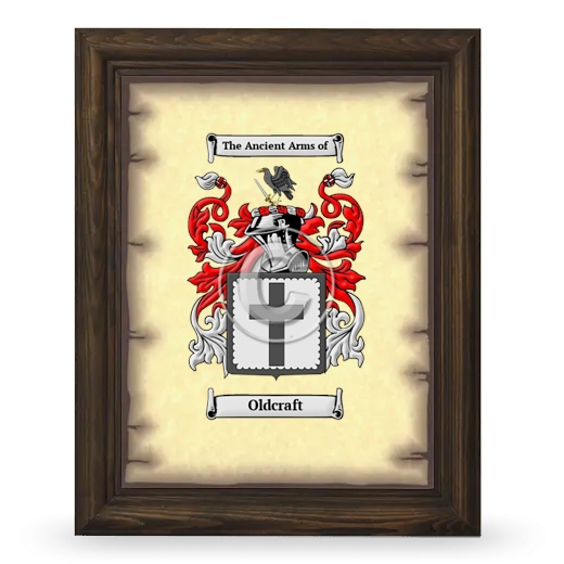 Oldcraft Coat of Arms Framed - Brown