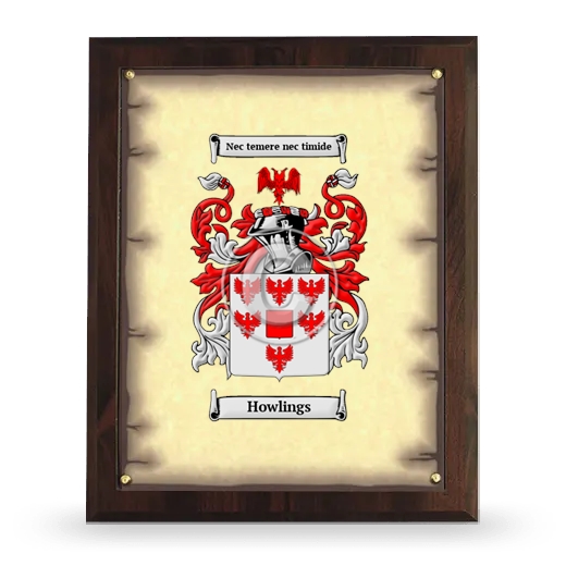 Howlings Coat of Arms Plaque