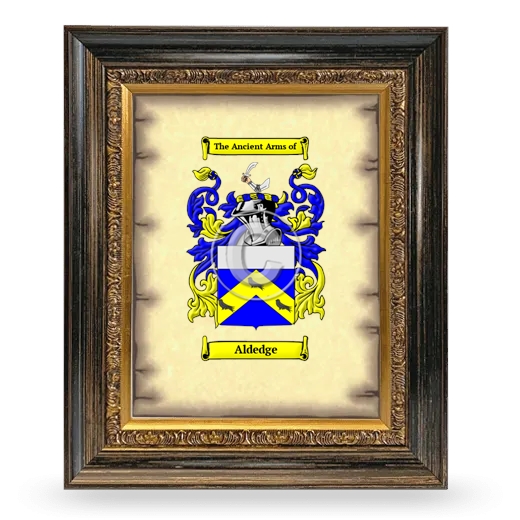 Aldedge Coat of Arms Framed - Heirloom