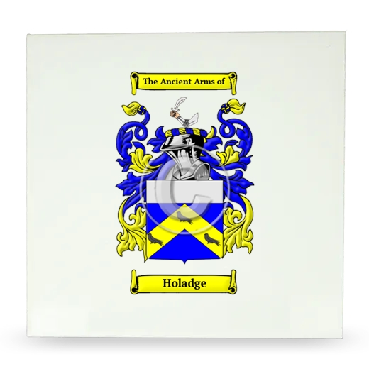 Holadge Large Ceramic Tile with Coat of Arms