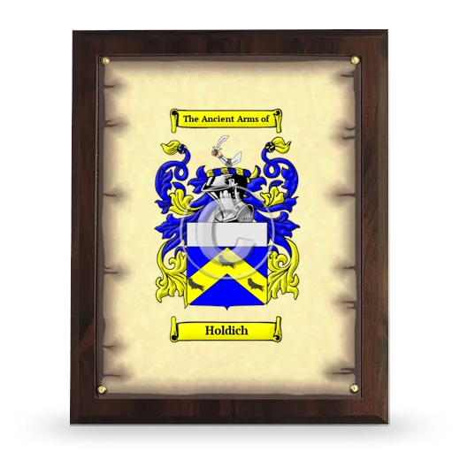 Holdich Coat of Arms Plaque