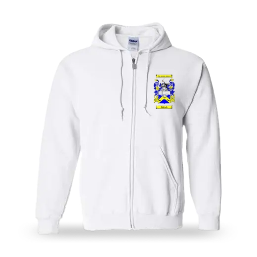 Holtyck Unisex Coat of Arms Zip Sweatshirt - White