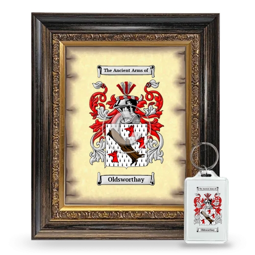 Oldsworthay Framed Coat of Arms and Keychain - Heirloom