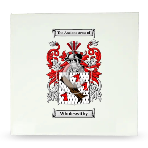 Wholeswithy Large Ceramic Tile with Coat of Arms